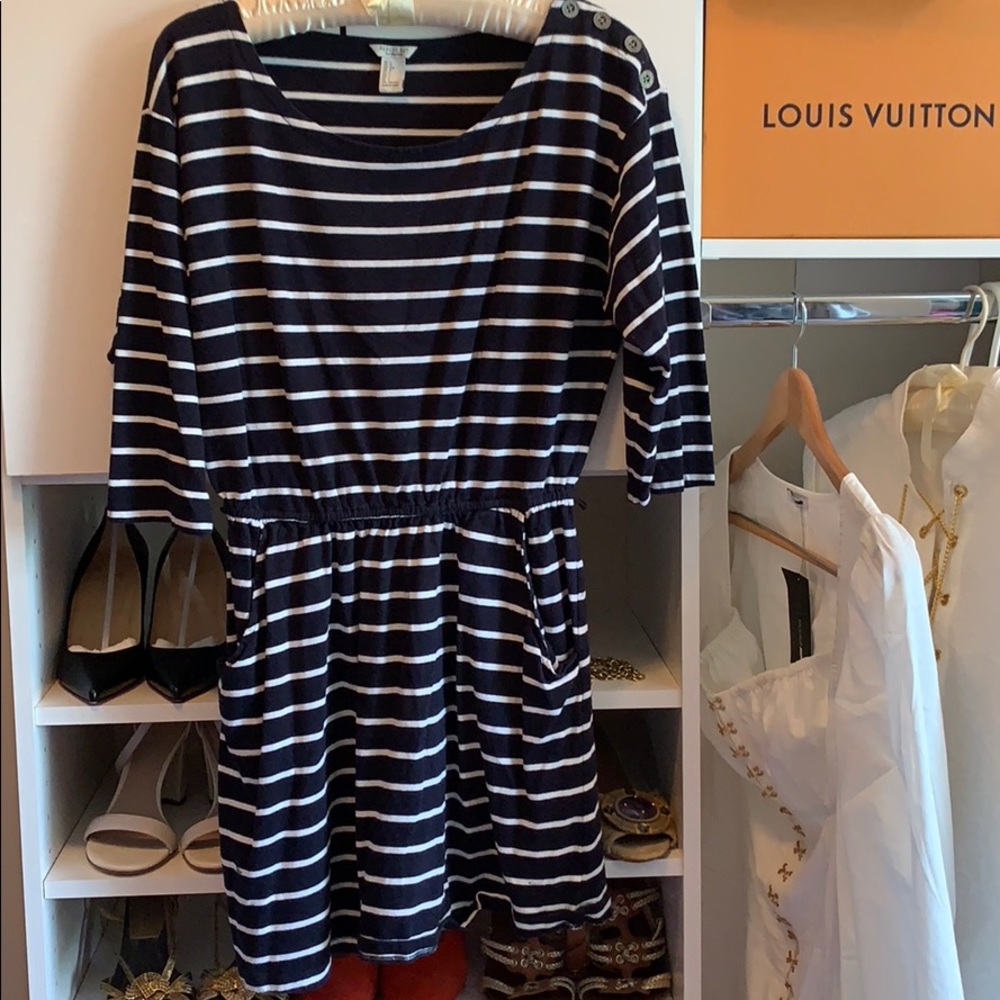 Work/School Dress with Cinched Waist and Pockets